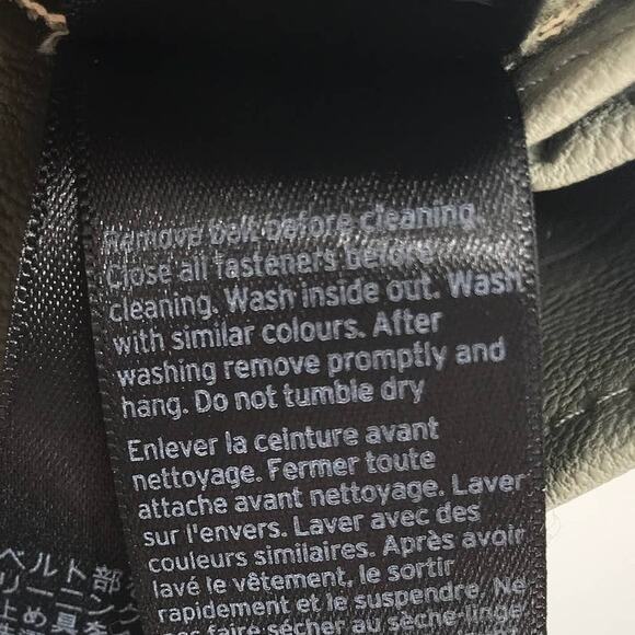 Topshop Green Coated Button Front Tie Waist Shorts - Picture 8 of 8